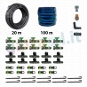Kit manichetta gocciolante per impianto irrigazione orto e giardino mt.100 - passo 30 cm