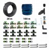 Kit manichetta gocciolante per impianto irrigazione orto e giardino mt.100 - passo 30 cm con filtro