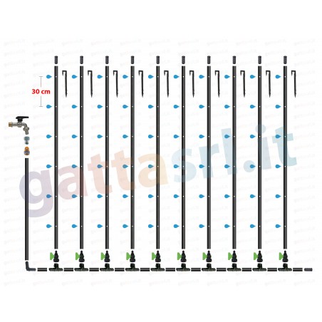 Tubo Ala Gocciolante Rainlite 100 m - Passo 30 cm per Orto e Giardino - Natura Project