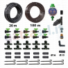 Kit Ala gocciolante con centralina zero pressione per impianto irrigazione orto giardino mq.100 con filtro
