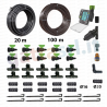 Kit Ala gocciolante con centralina Drop+1 per impianto irrigazione orto giardino mq.100 con filtro