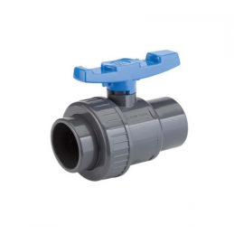 Valvola a sfera PVC grigia...